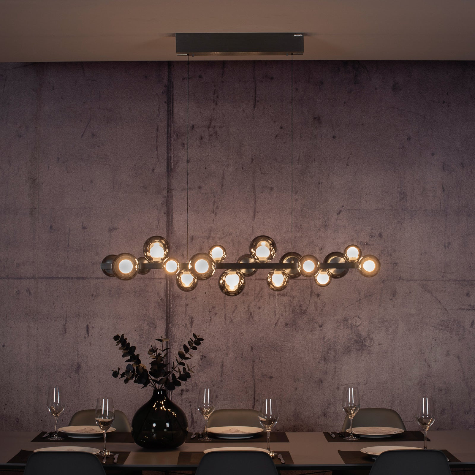 LED pendellampe PURE E-Popup fra siden