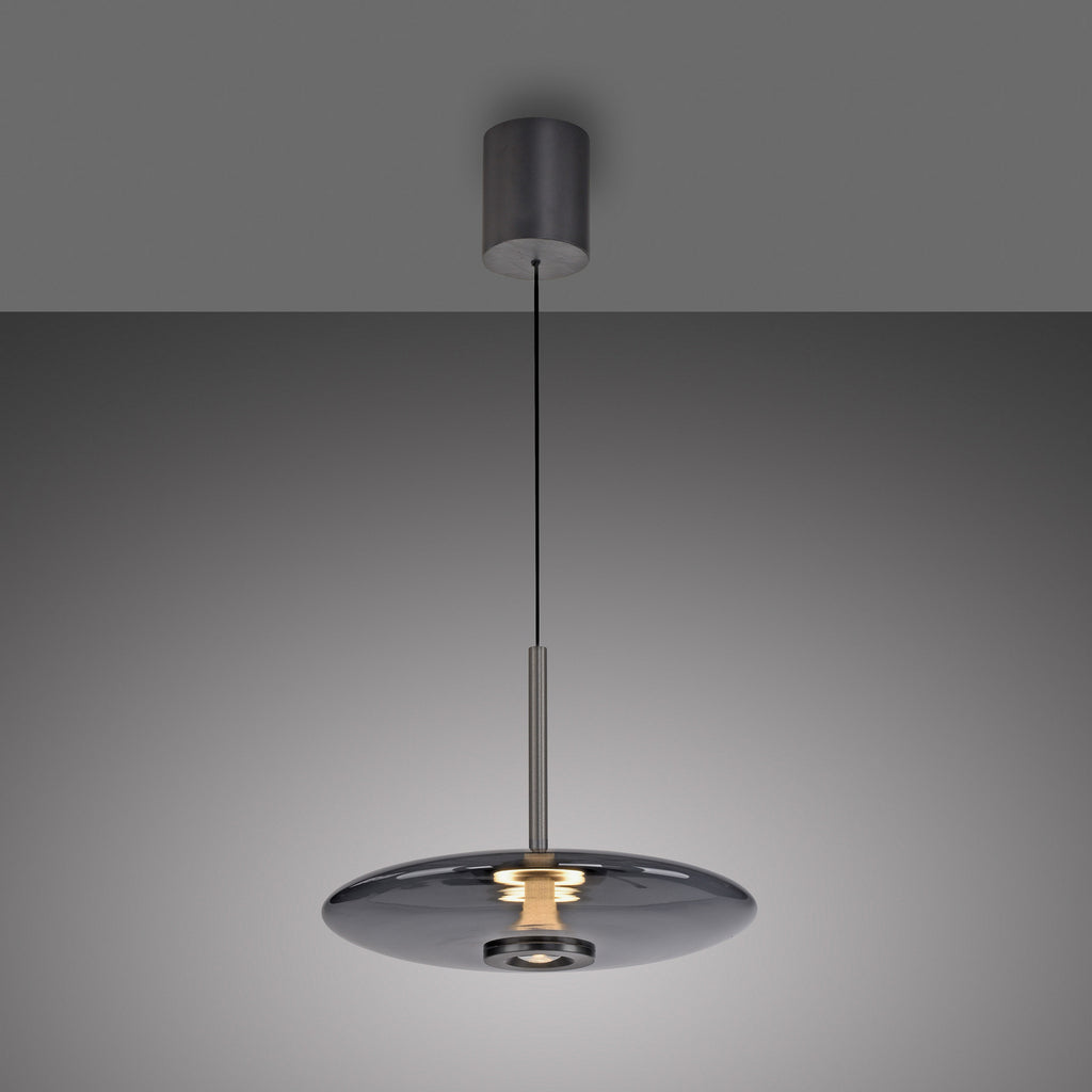 LED pendellampe PURE E-Vitrum glass Ø45 cm nærbilde av lampearm