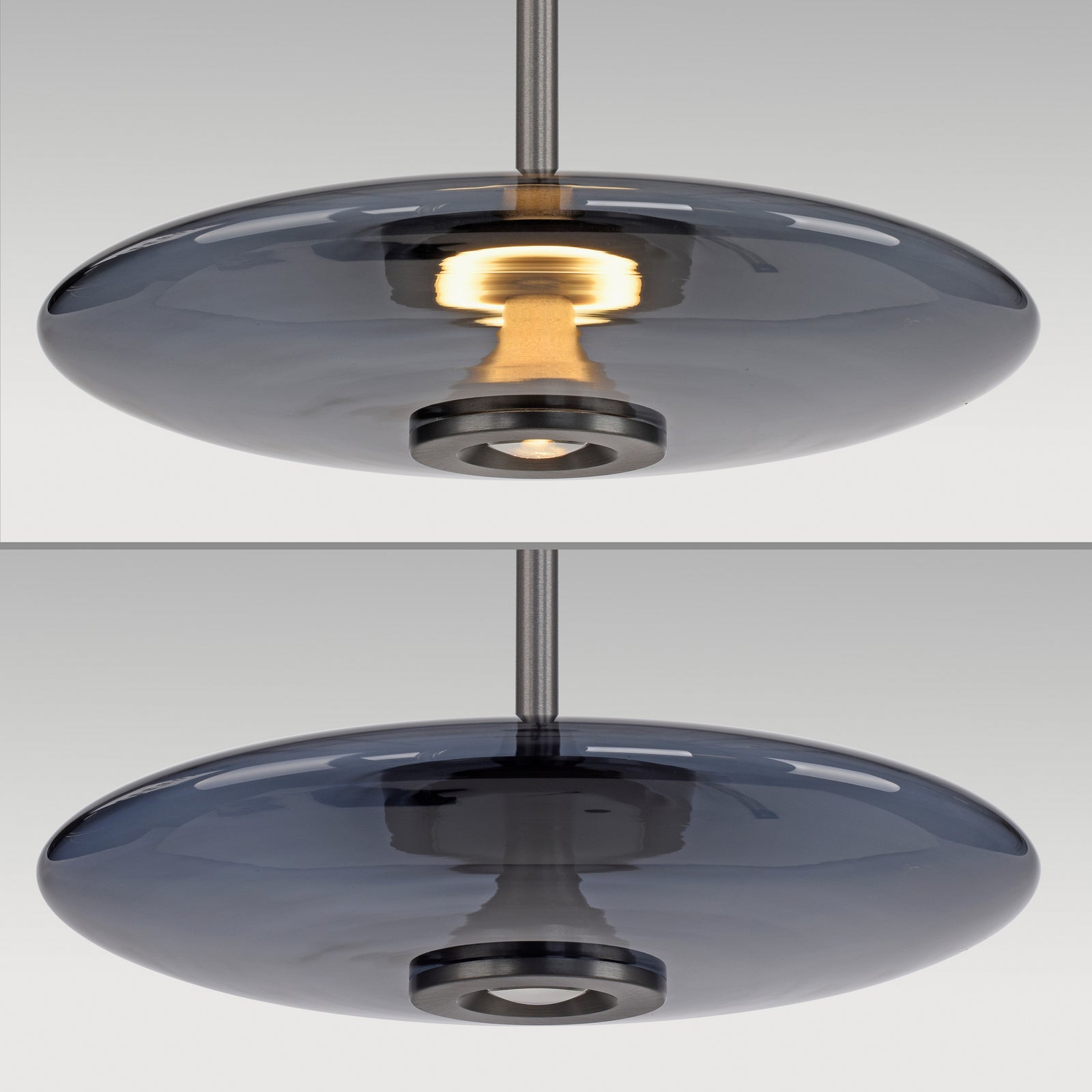 LED pendellampe PURE E-Vitrum glass Ø45 cm sideprofil