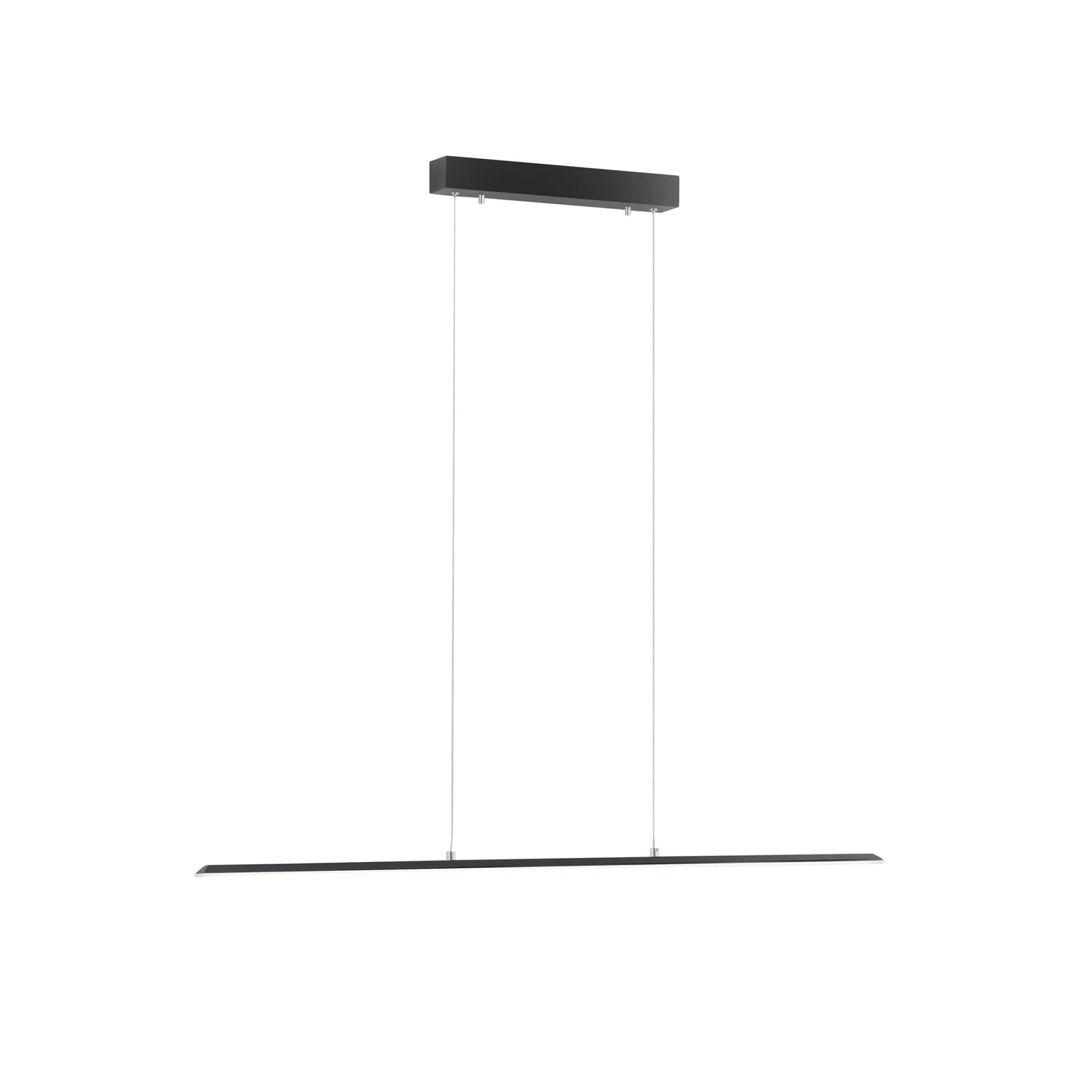 LED pendellampe PURE Lite antrasitt dimbar CCT 100 cm detalj av geststyring