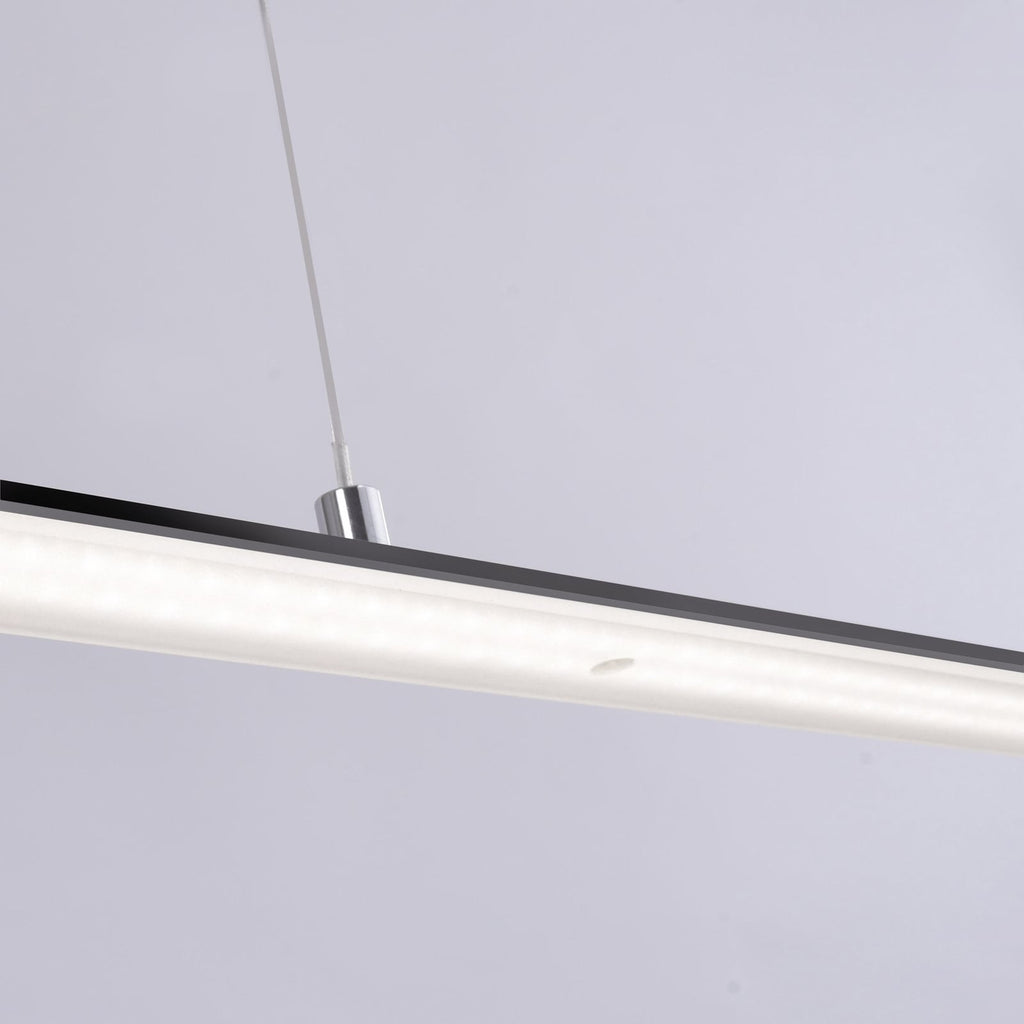 LED pendellampe PURE Lite antrasitt dimbar CCT 100 cm nærbilde av lampe