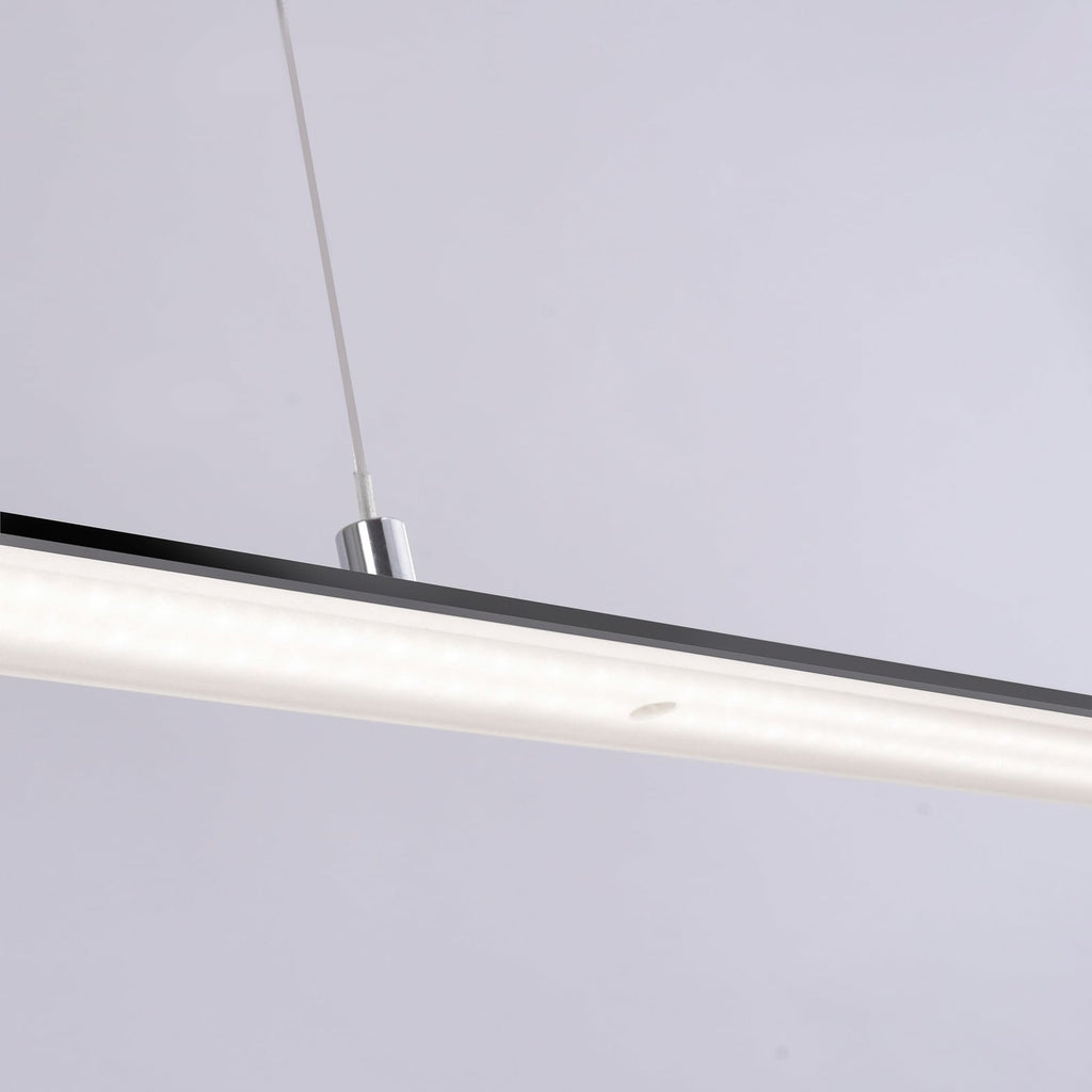 LED pendellampe PURE Lite antrasitt 160 cm nærbilde av lampe