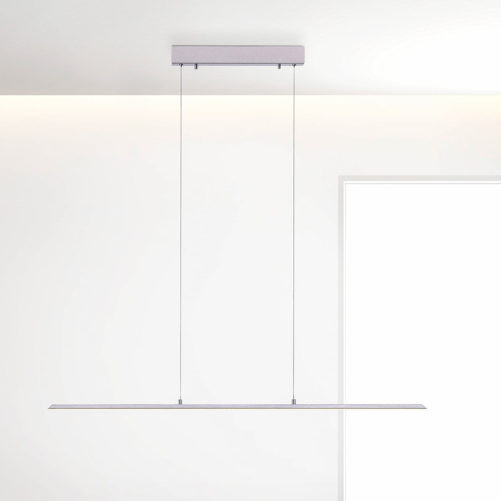 LED pendellampe PURE Lite dimbar CCT aluminium 100 cm forfra