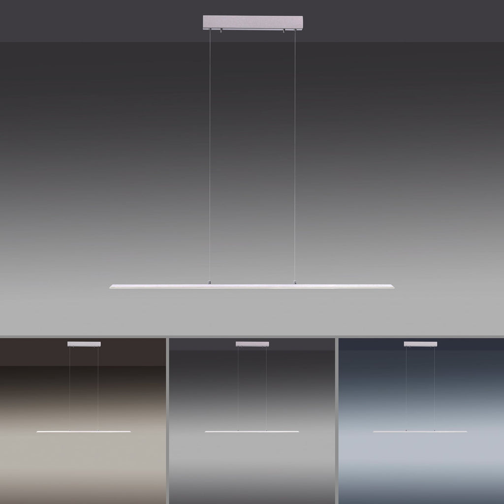 Sidebilde av LED pendellampe PURE Lite dimbar CCT aluminium 100 cm