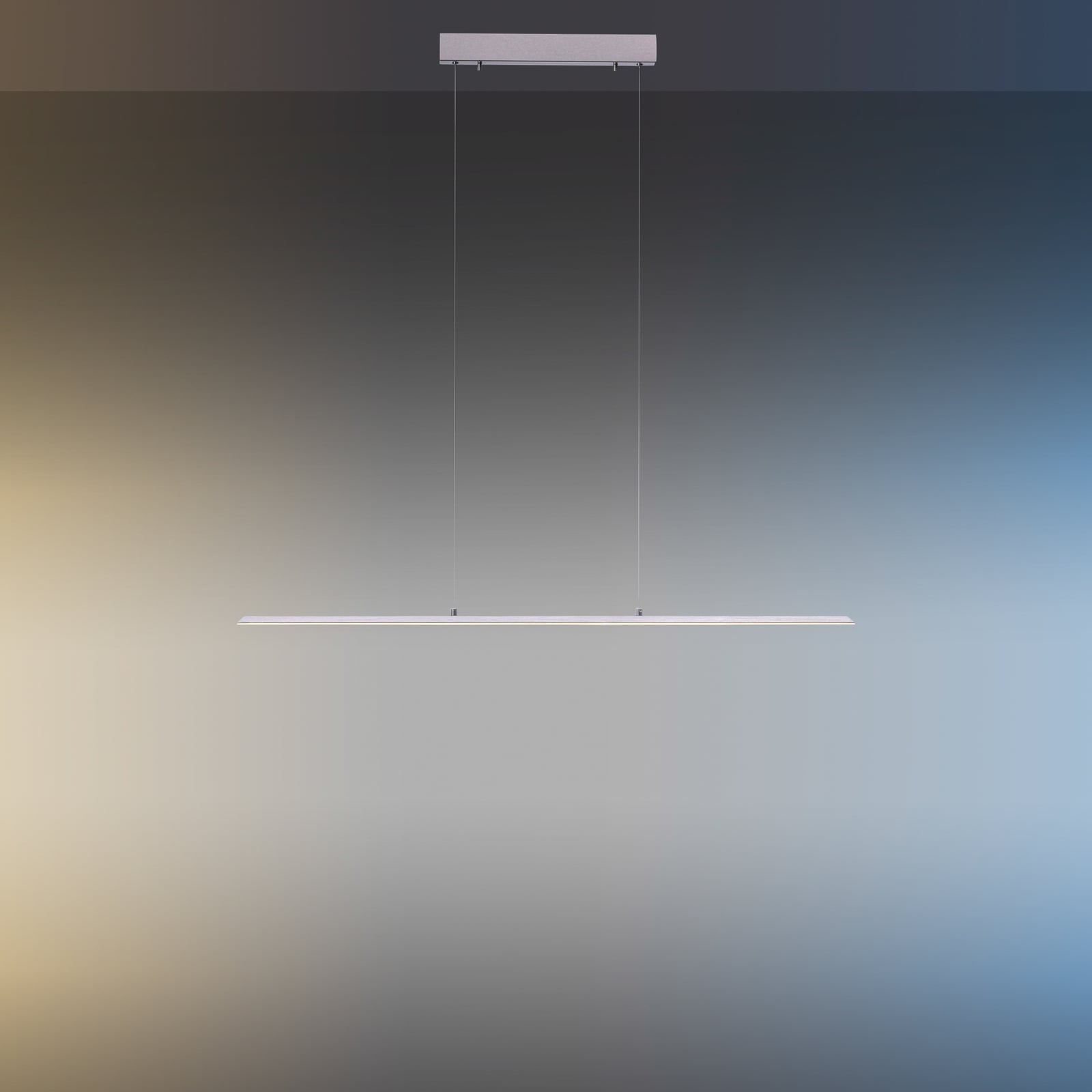 Oversiktsbilde av LED pendellampe PURE Lite dimbar CCT aluminium 100 cm i rom