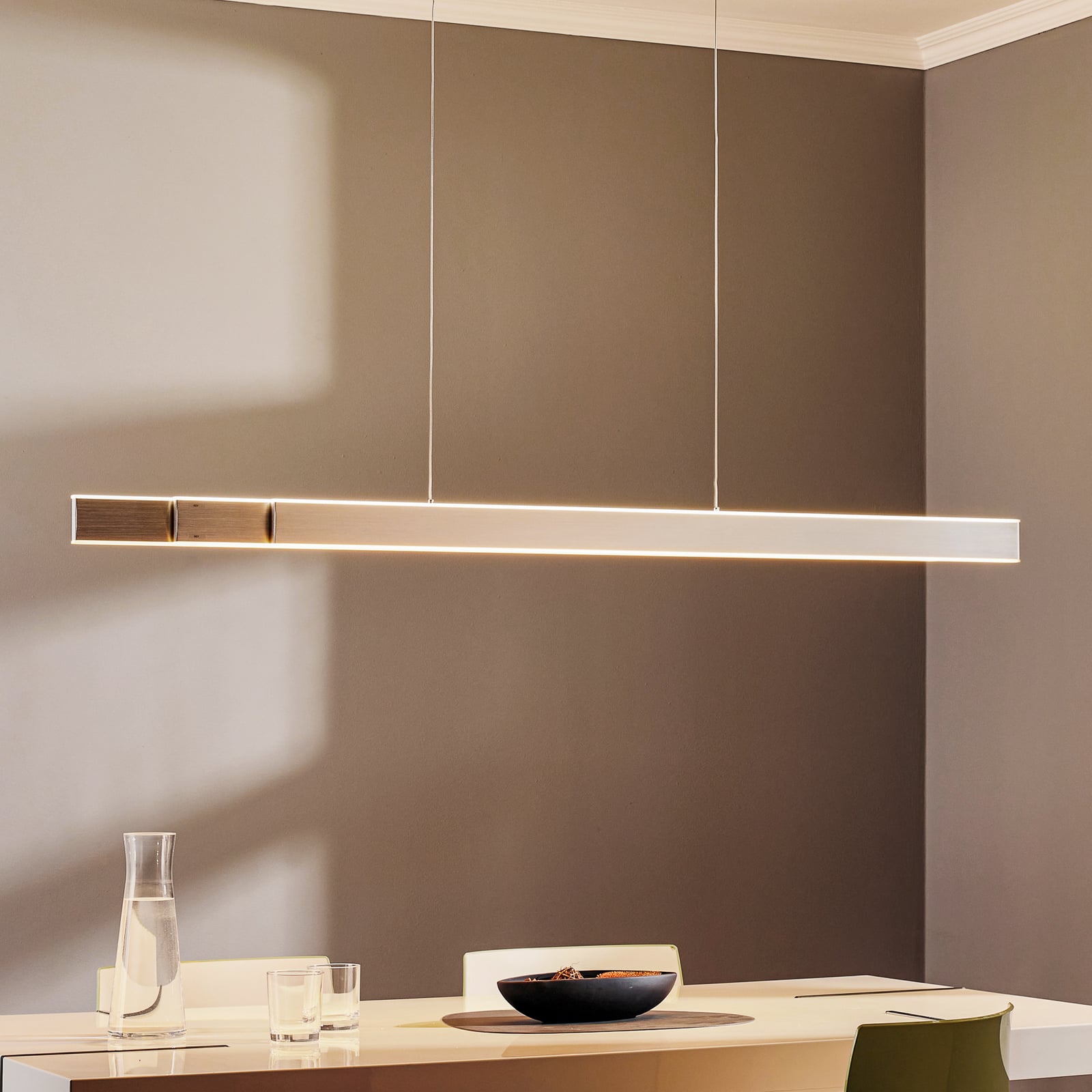 LED pendellampe PURE Lume aluminium CCT dimbar forfra