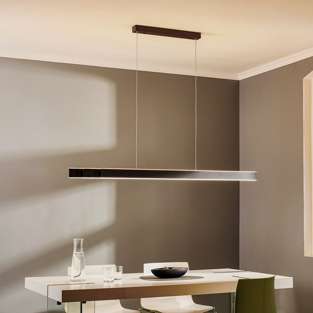 LED pendellampe PURE Lume antrasitt CCT dimbar 179 cm bakside