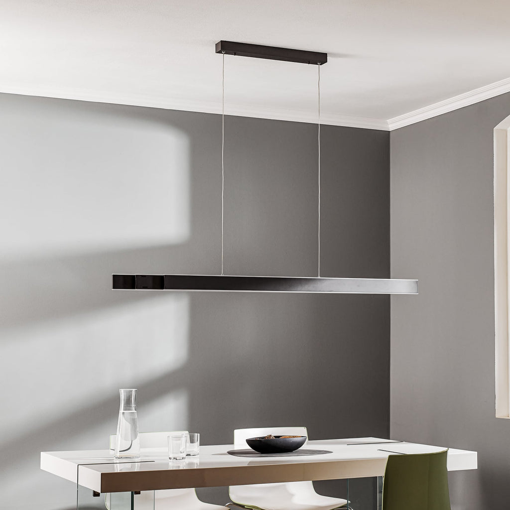 LED pendellampe PURE Lume antrasitt CCT dimbar 179 cm detalj av sensor