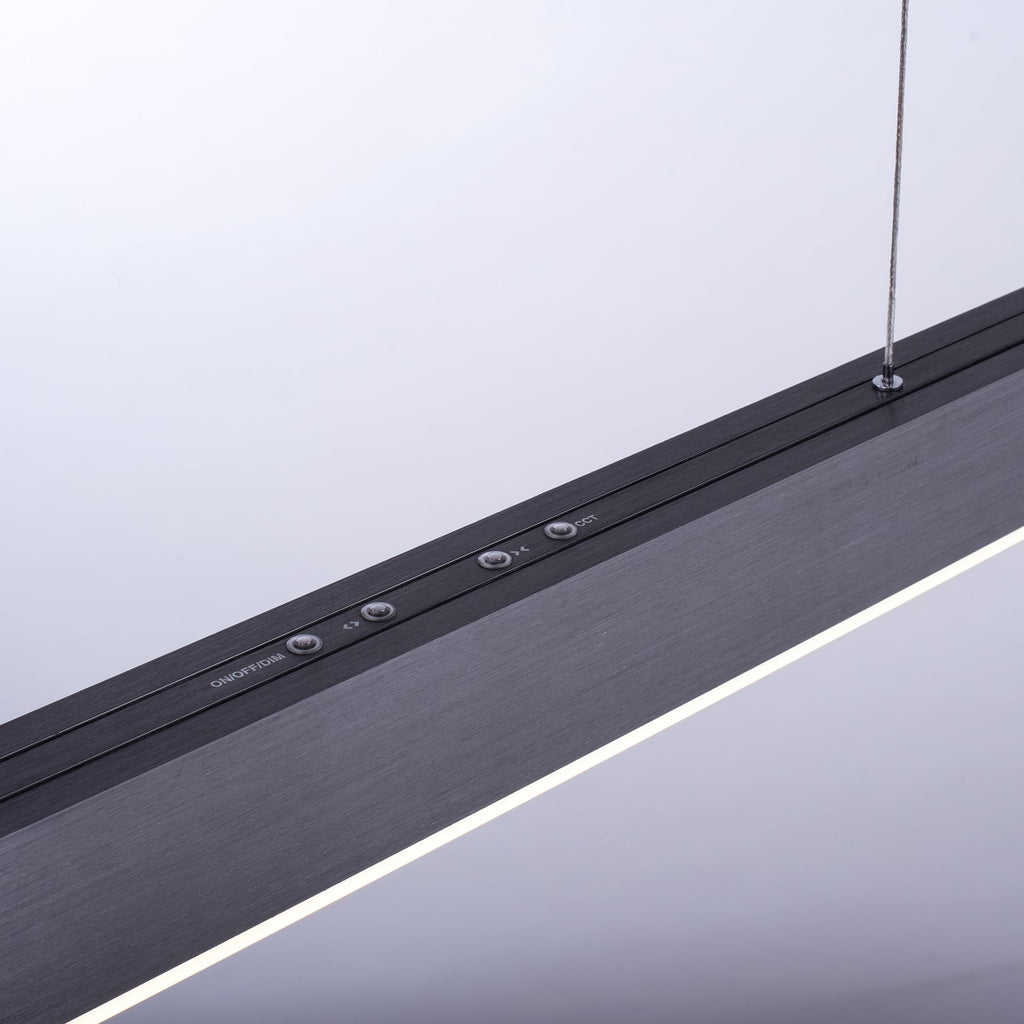 LED pendellampe Pure Moto dimbar CCT nærbilde av touch-dimmer