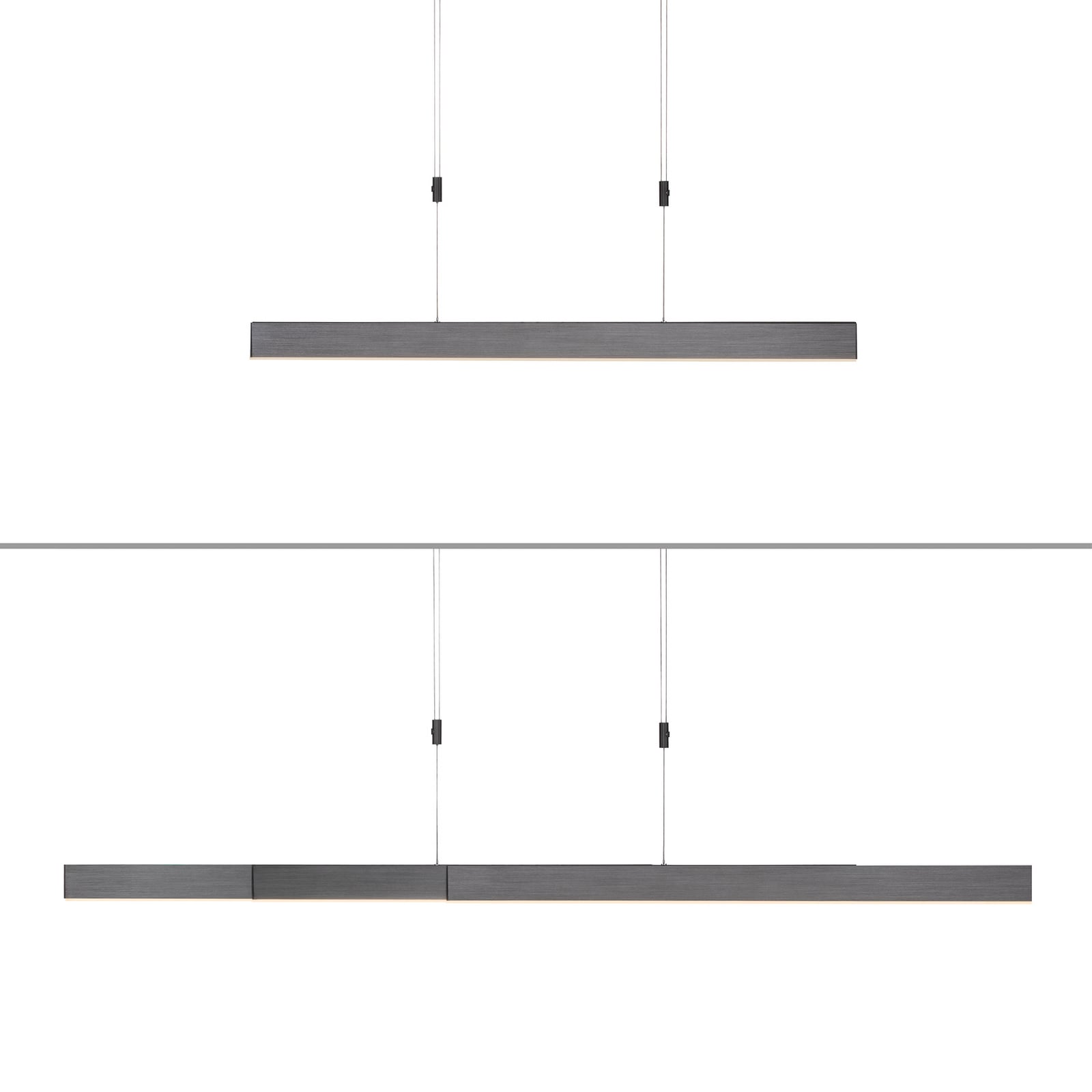 LED pendellampe Pure Moto dimbar CCT med fjernkontroll i bruk