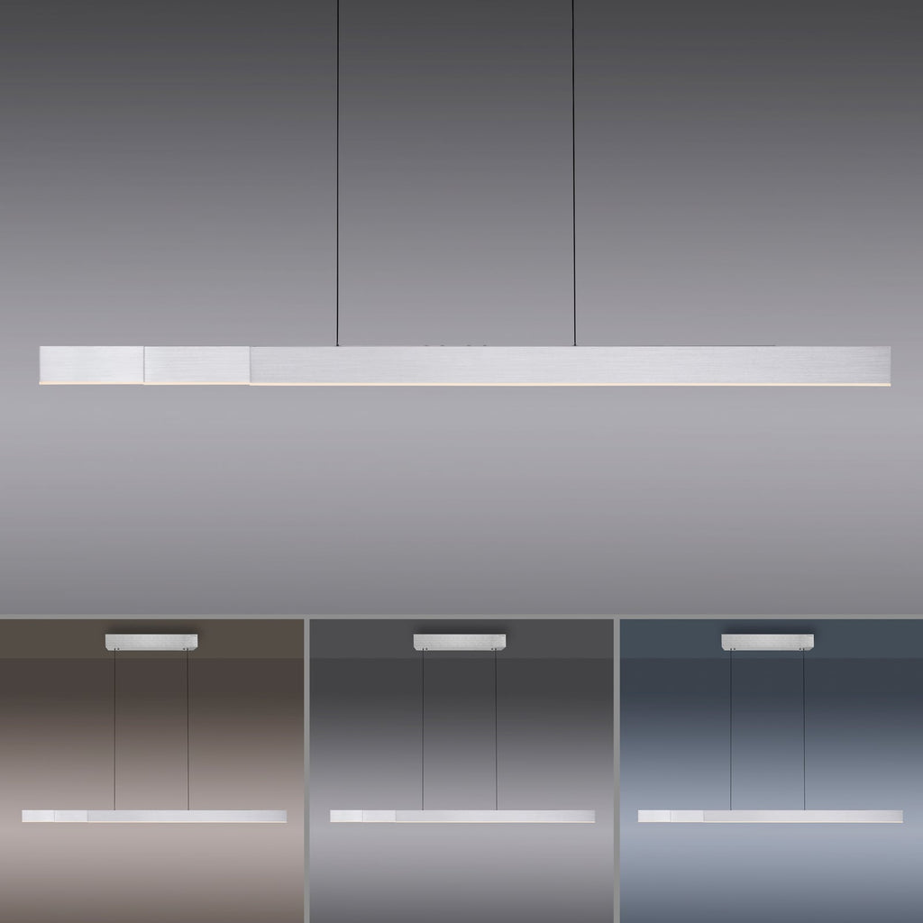 LED pendellampe PURE Moto-Rise aluminium 120 cm touchkontroller