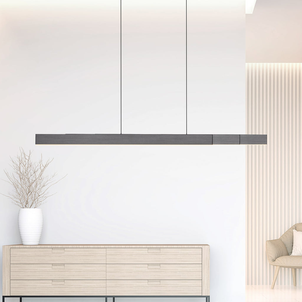 LED pendellampe PURE Moto-Rise aluminium CCT 120 cm forfra