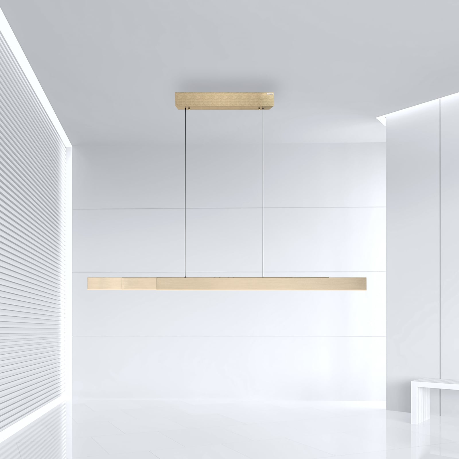 LED pendellampe PURE Moto-Rise gull CCT fjernkontroll med fjernkontroll