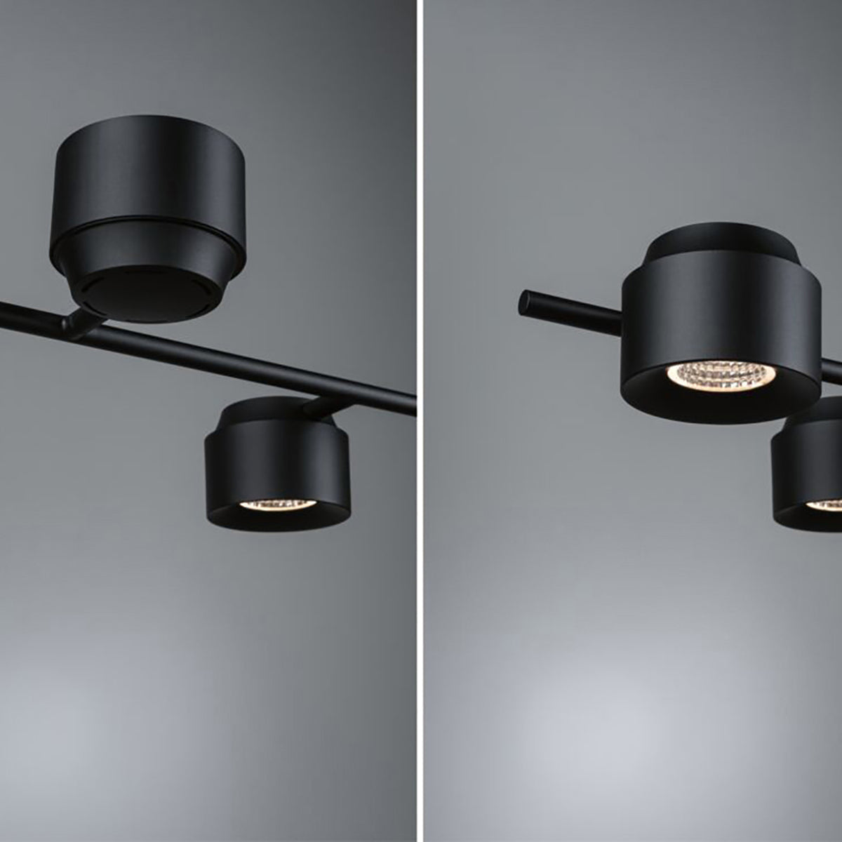 LED pendellampe Puric Pane 6-lys svart dimbar Zigbee Zigbee logo