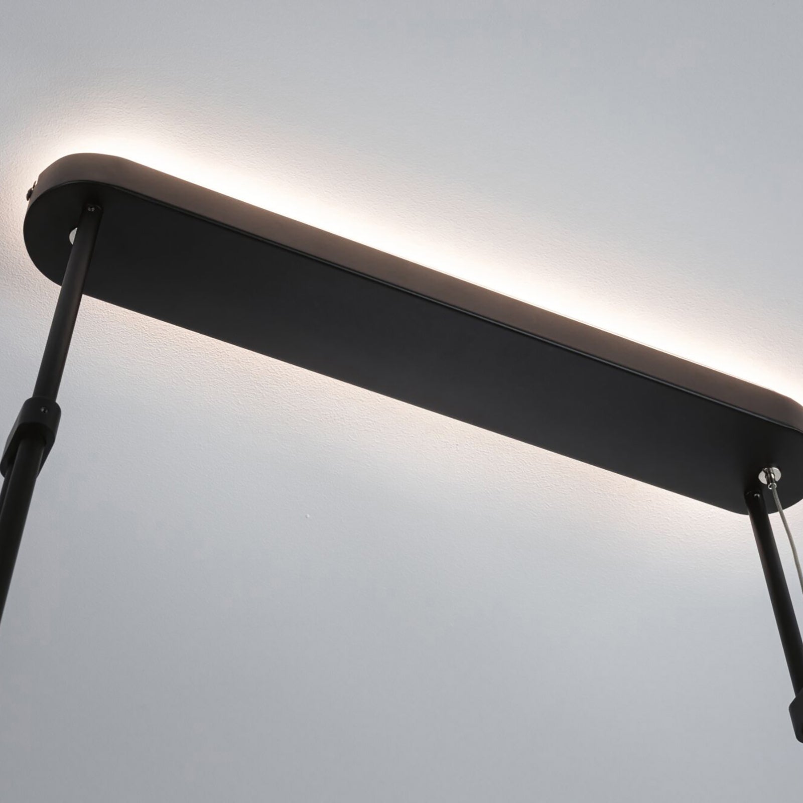 LED pendellampe Puric Pane 6-lys svart dimbar Zigbee smart hjem styring