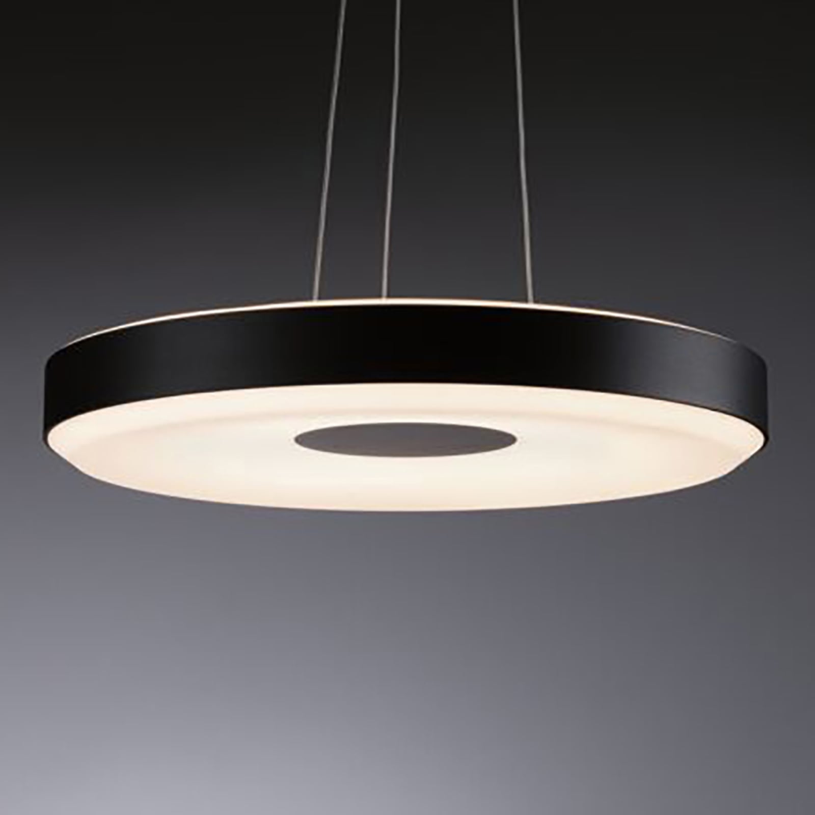 Detalj av LED pendellampe Puric Pane II dimbar svart