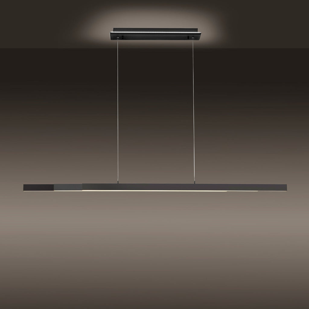 LED pendellampe Q-ARIAN dimbar CCT antrasitt 46W Zigbee montert