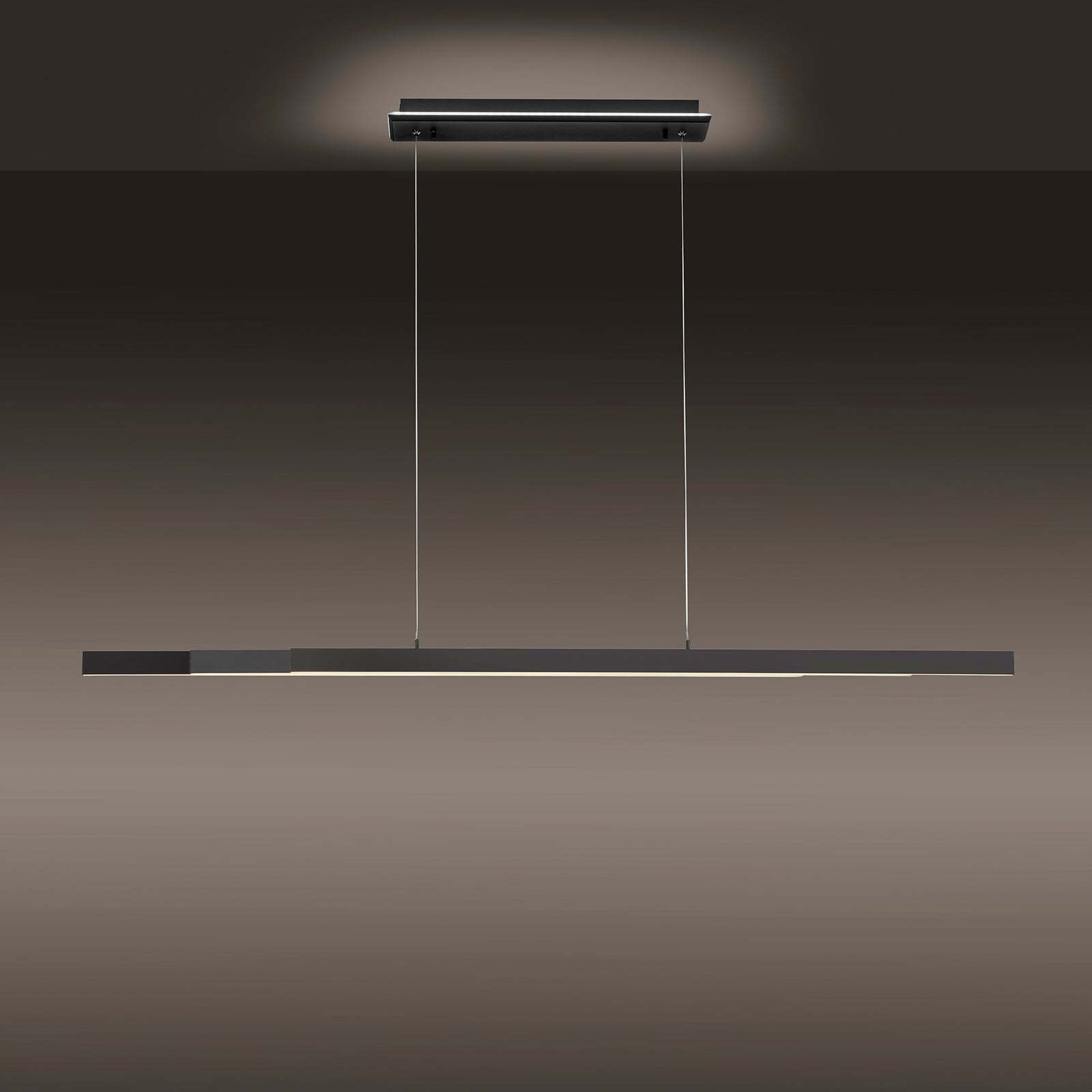 LED pendellampe Q-ARIAN dimbar CCT antrasitt 46W Zigbee montert