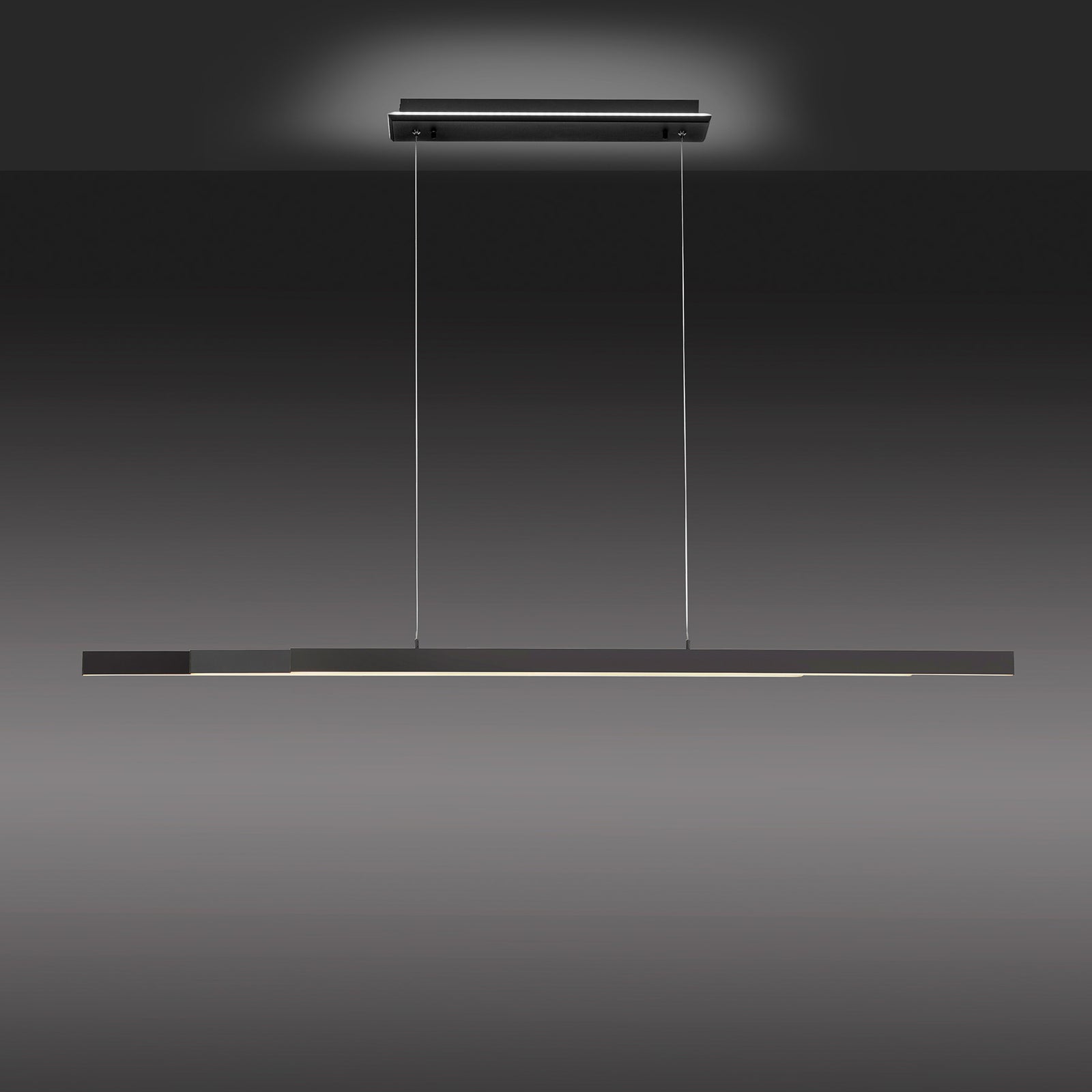 LED pendellampe Q-ARIAN dimbar CCT antrasitt 46W Zigbee nærbilde