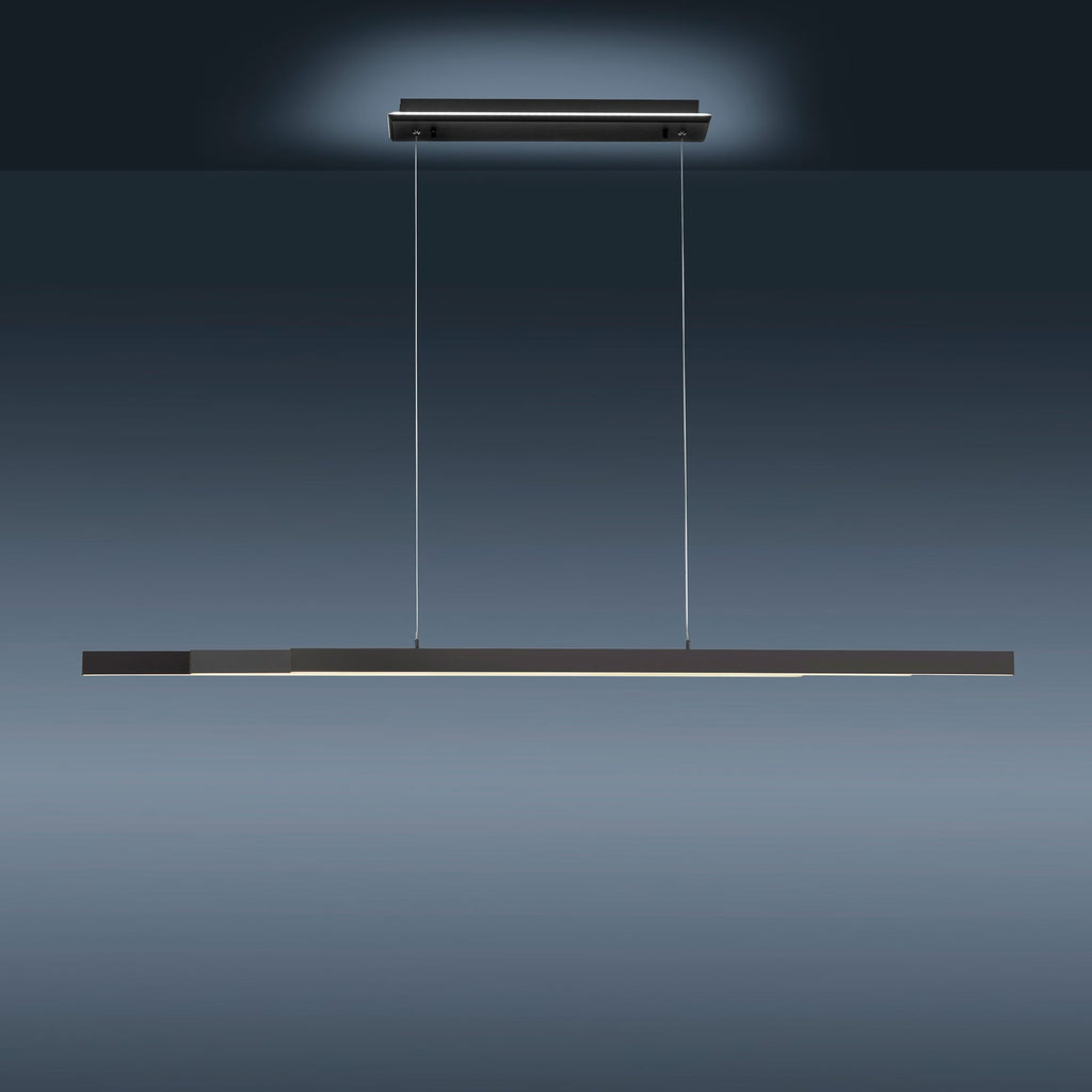 LED pendellampe Q-ARIAN dimbar CCT antrasitt 46W Zigbee med fjernkontroll