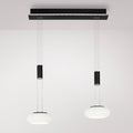 LED pendellampe Q-ETIENNE 2-lys glass dimbar CCT Zigbee forfra