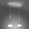 LED pendellampe Q-ETIENNE 2-lys opalglass dimbar CCT Zigbee forfra