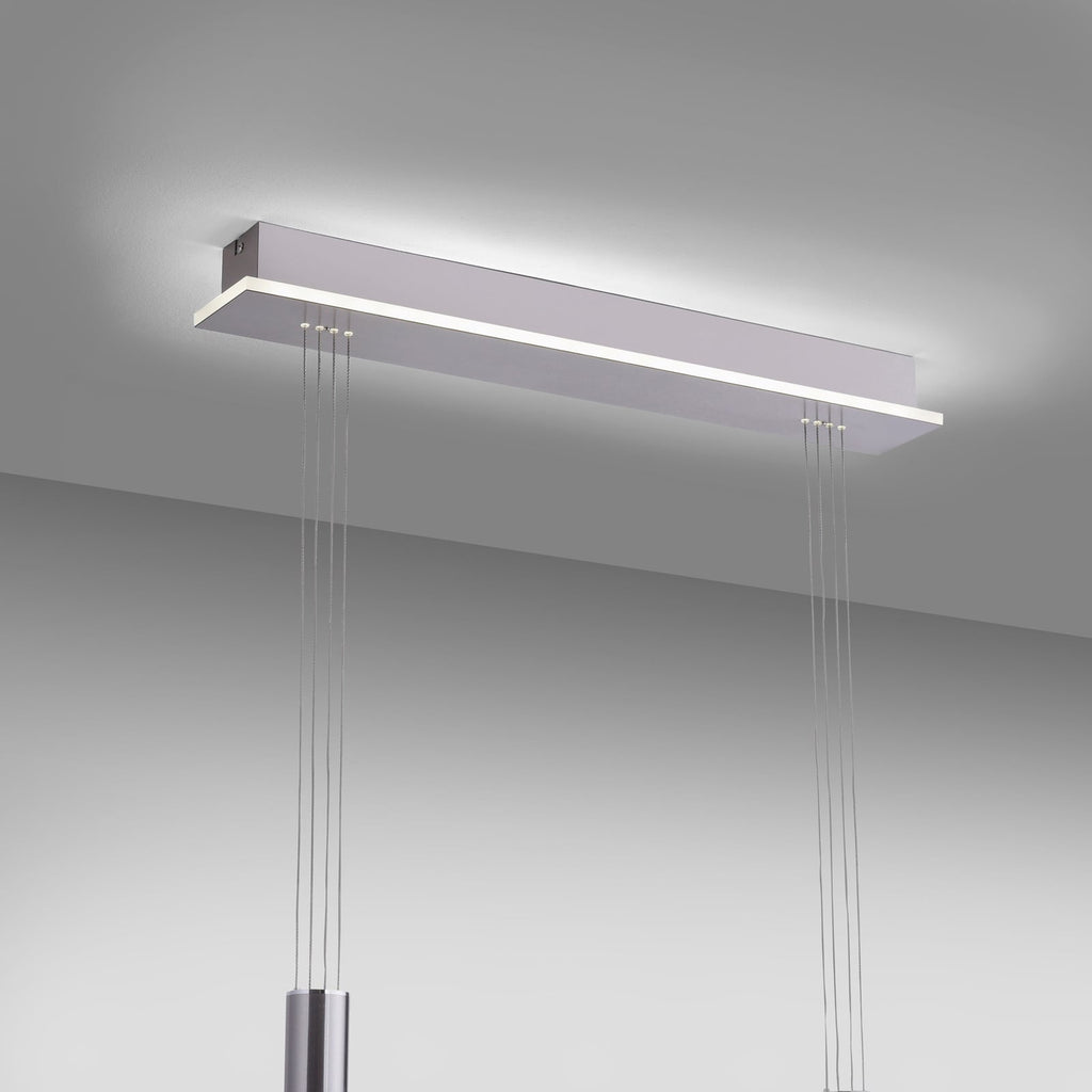 Montert LED pendellampe Q-ETIENNE 2-lys opalglass dimbar CCT Zigbee i rom