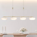 LED pendellampe Q-ETIENNE 4-lys messing CCT dimbar forfra