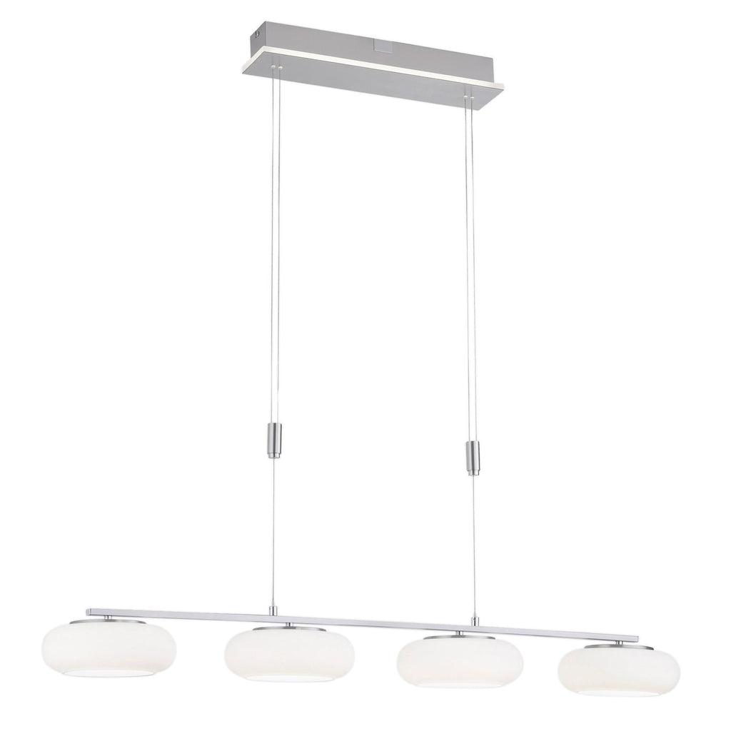 LED pendellampe Q-ETIENNE 4-lys opalglass bakside
