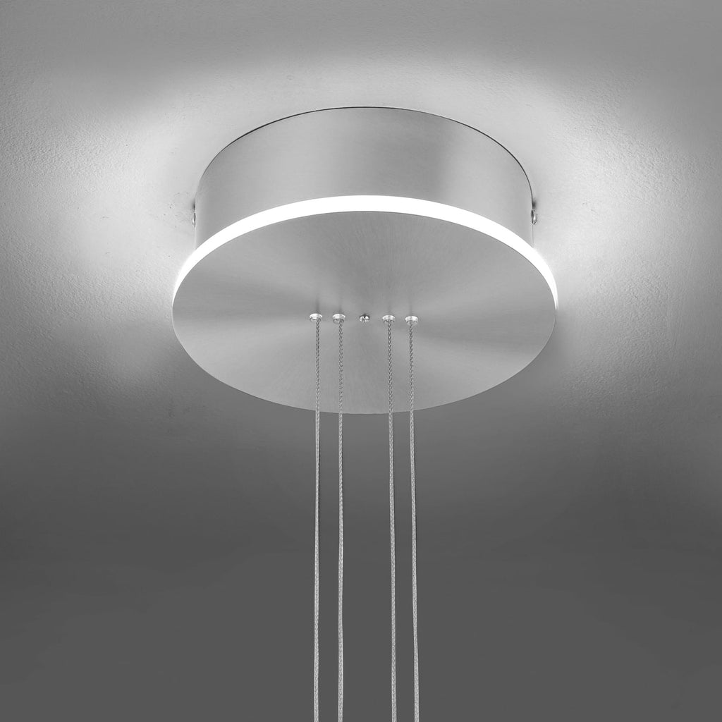 LED pendellampe Q-ETIENNE opalglass dimbar CCT Ø35 cm Zigbee med fjernkontroll
