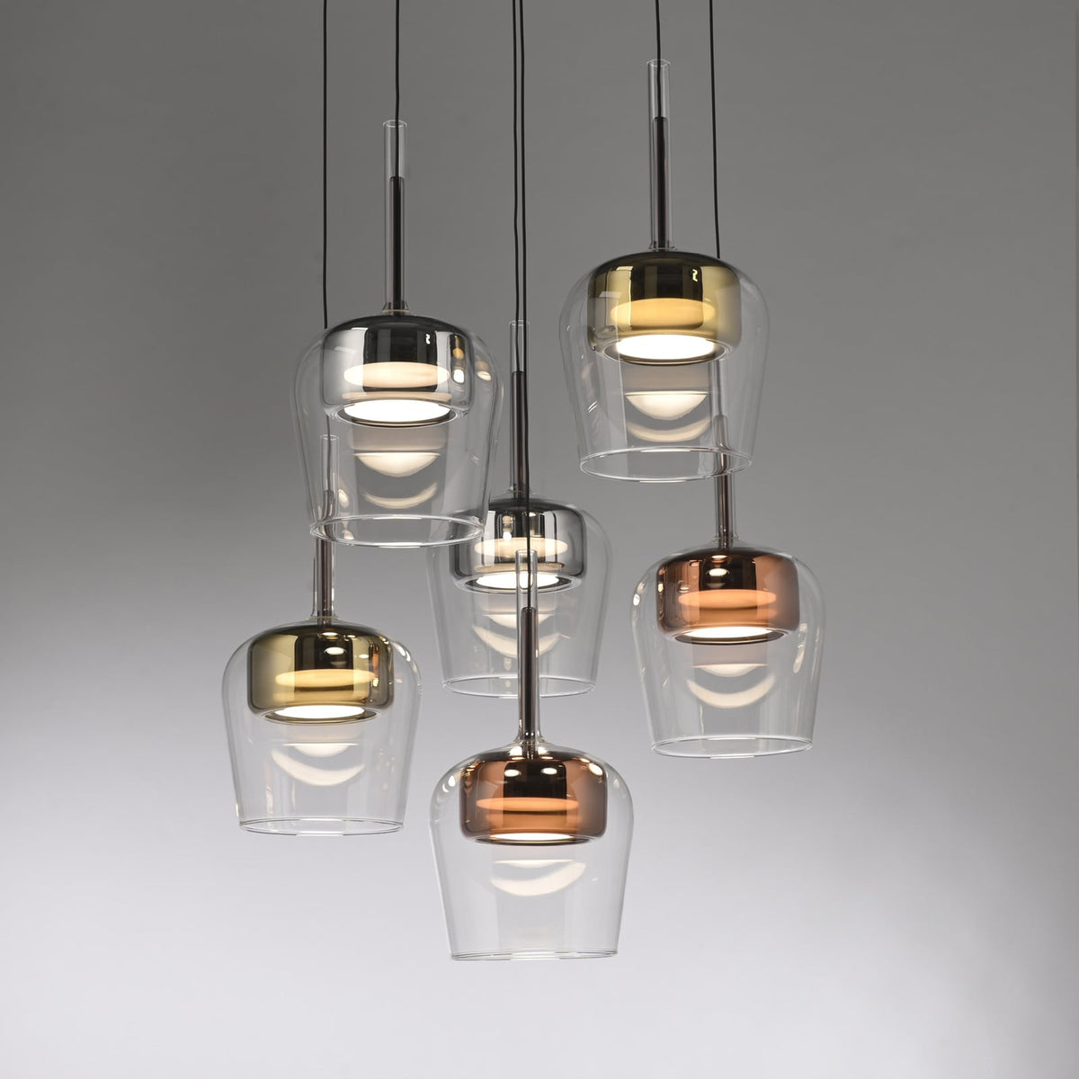 LED pendellampe Q-Kon 6-lys fjernkontroll funksjoner