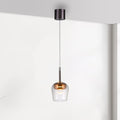 LED pendellampe Q-Kon glass dimbar Ø21 cm kobberfarget forfra