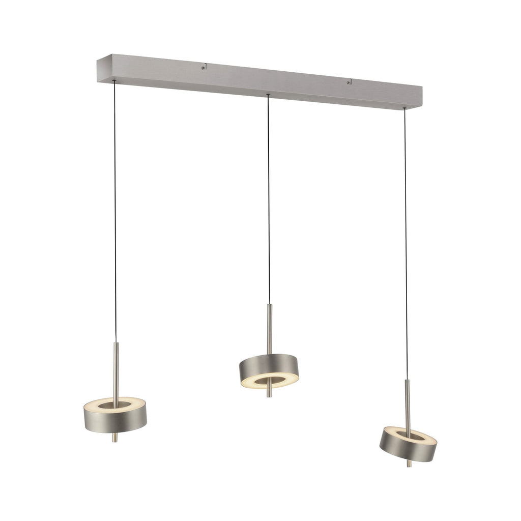 LED pendellampe Q-Rotate 3-lys aluminium detalj av lampeskjerm