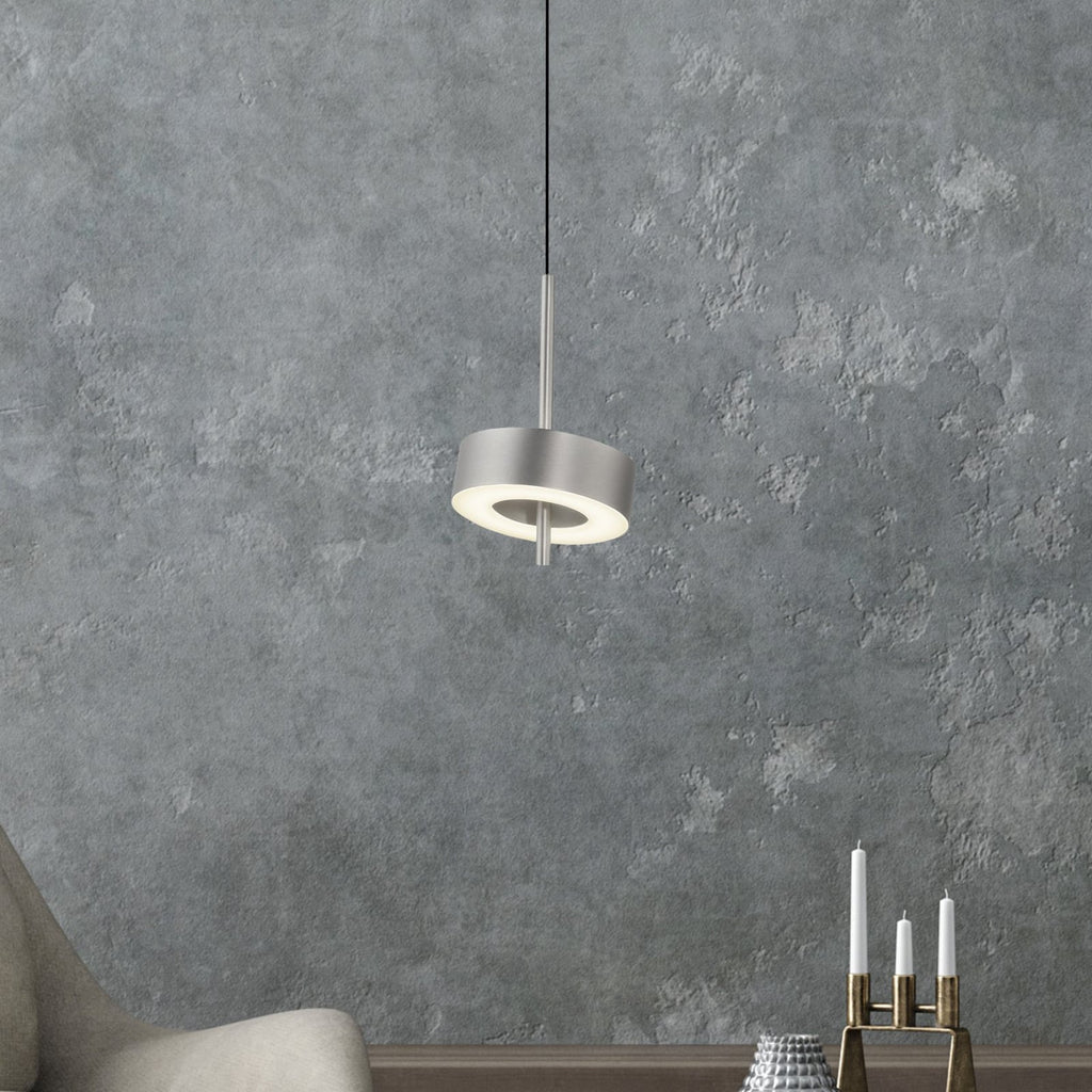 LED pendellampe Q-Rotate aluminium dimbar Ø14 cm forfra
