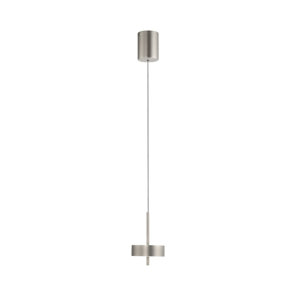Montert LED pendellampe Q-Rotate aluminium dimbar Ø14 cm i stue