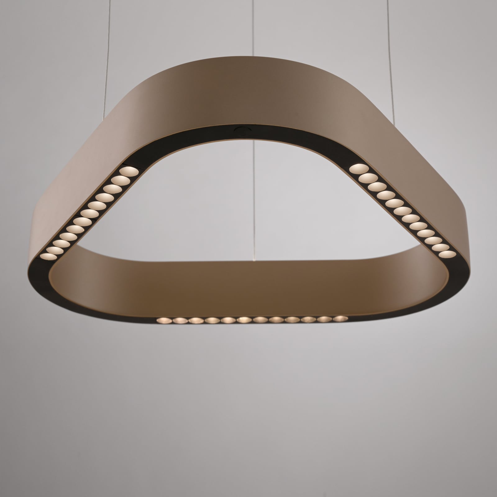 LED pendellampe Q-Stretto bronse CCT dimbar fjernkontroll lyseffekt