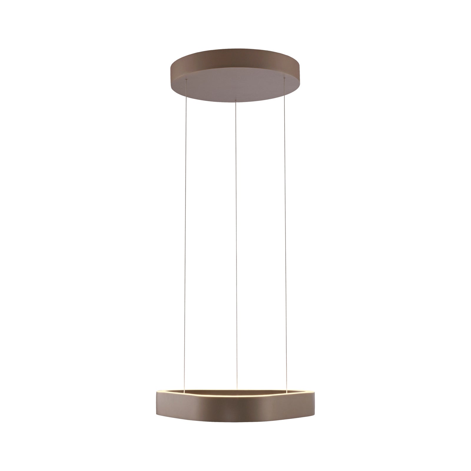 LED pendellampe Q-Stretto bronse CCT dimbar fjernkontroll montert i rom