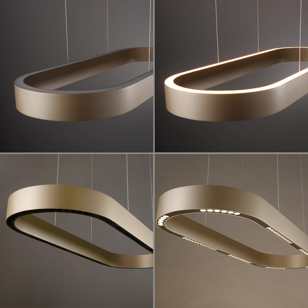 LED pendellampe Q-Stretto bronse CCT fjernkontroll fjernkontroll