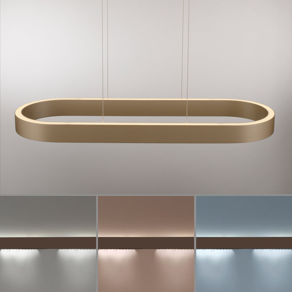 LED pendellampe Q-Stretto bronse CCT fjernkontroll høydejustering