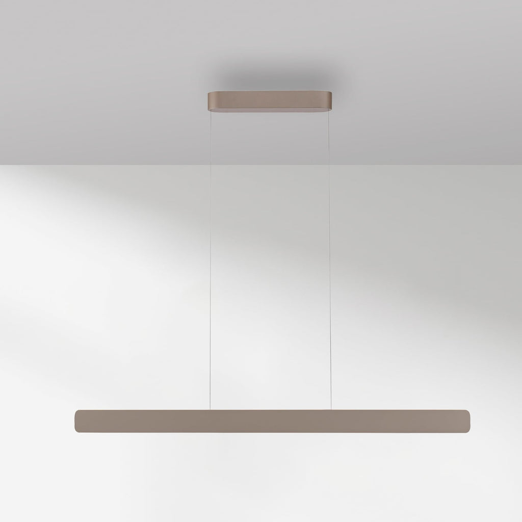 LED pendellampe Q-Stretto bronse CCT fjernkontroll 120 cm forfra