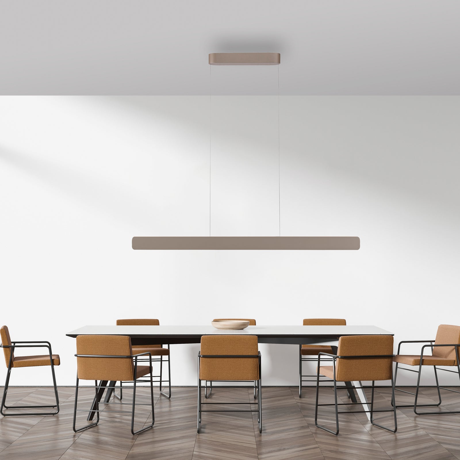 LED pendellampe Q-Stretto bronse CCT fjernkontroll 120 cm bakside