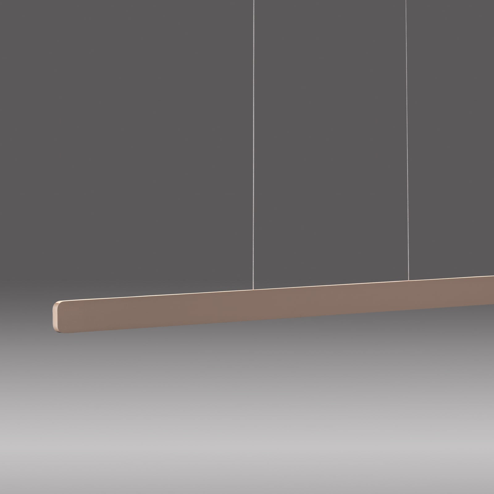 LED pendellampe Q-Stretto bronse CCT fjernkontroll 120 cm montert
