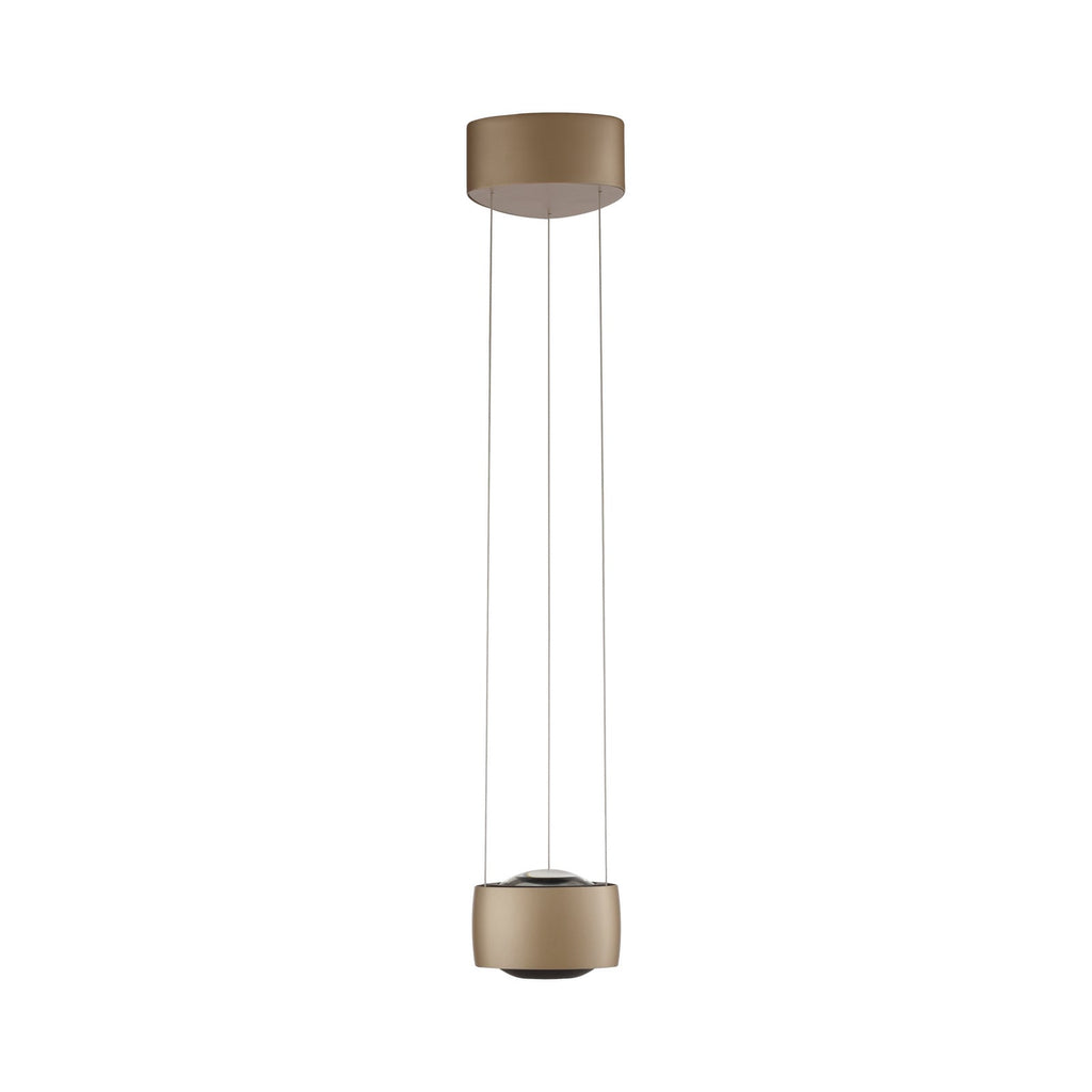 LED pendellampe Q-Stretto dimbar bronse Ø14,5 cm CCT montert i rom