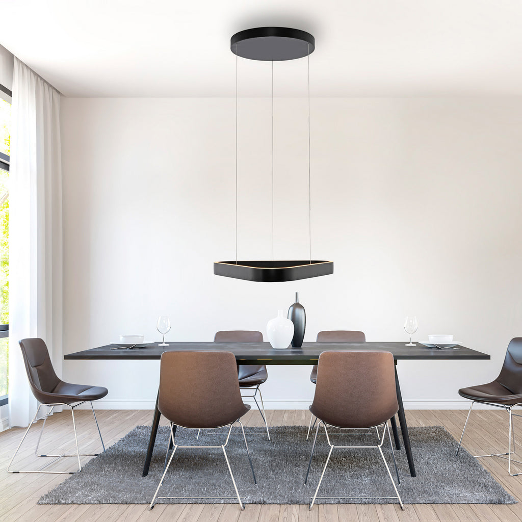 LED pendellampe Q-Stretto dimbar CCT fjernkontroll 60 cm bakside