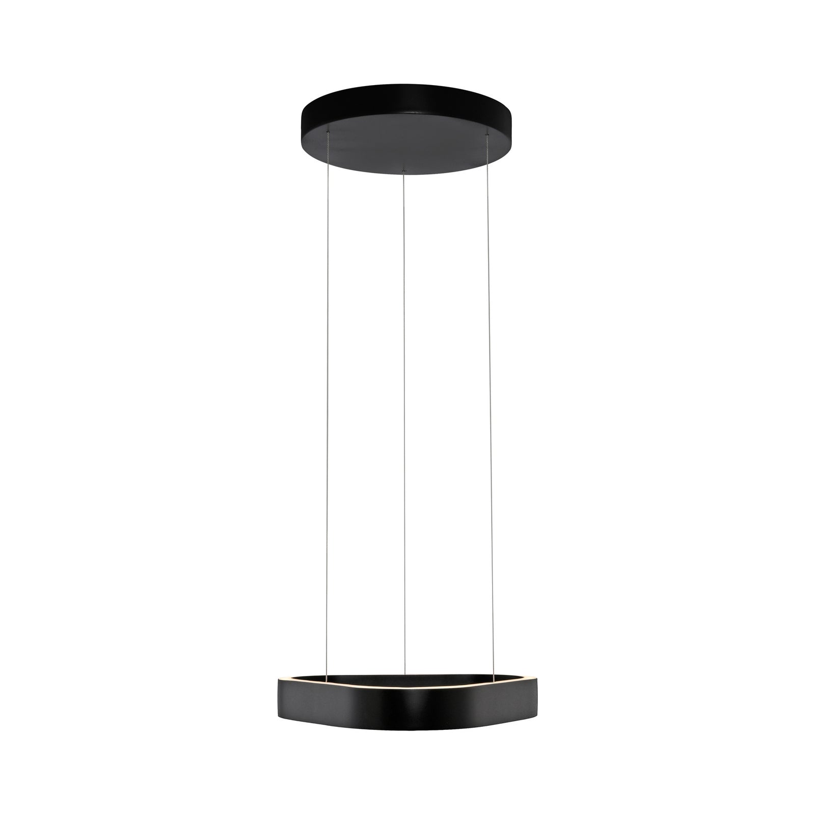 LED pendellampe Q-Stretto dimbar med fjernkontroll montert i rom