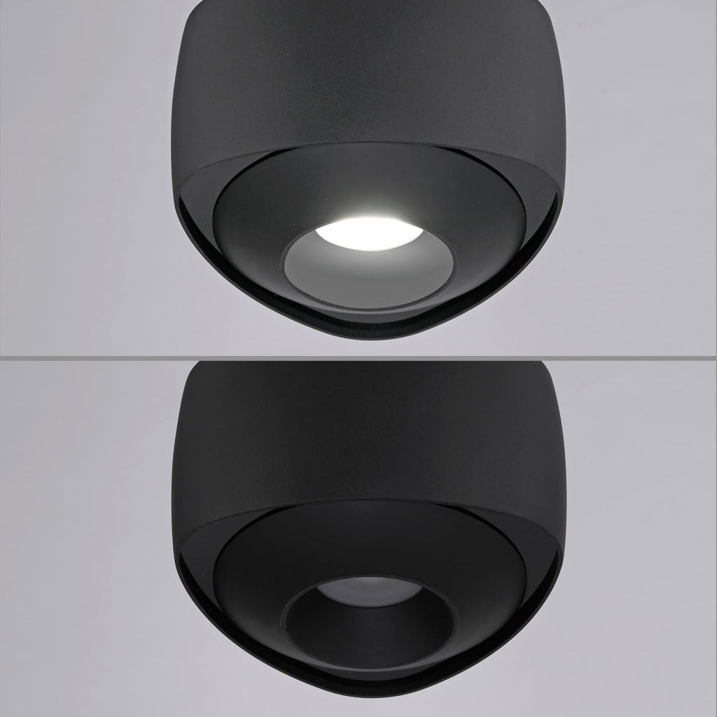 LED pendellampe Q-Stretto svart Ø14,5 cm materialdetalj