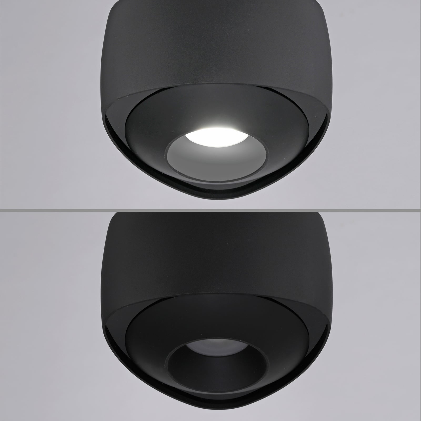 LED pendellampe Q-Stretto svart Ø14,5 cm materialdetalj