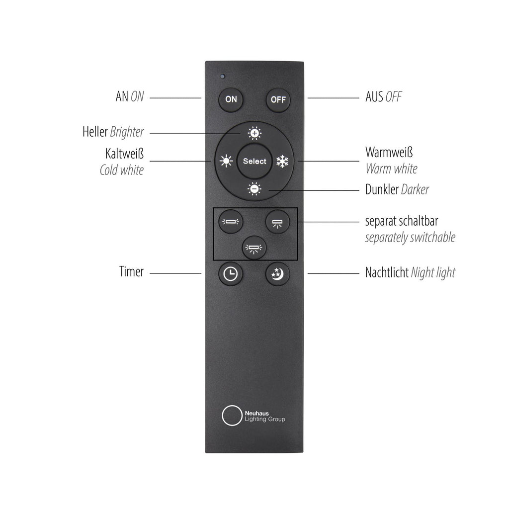 LED pendellampe Q-Stretto svart Ø14,5 cm lysstyring
