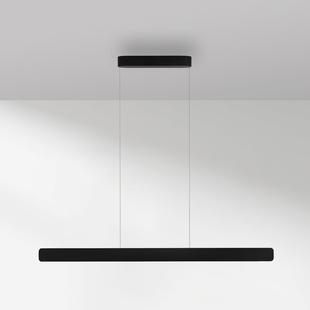 LED pendellampe Q-Stretto svart 120 cm CCT med fjernkontroll forfra