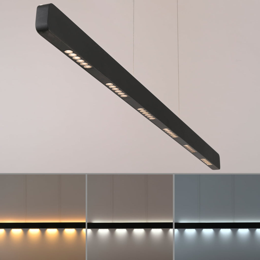 LED pendellampe Q-Stretto svart 120 cm CCT med fjernkontroll side